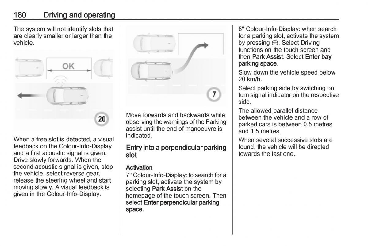 Opel Grandland X owners manual / page 182