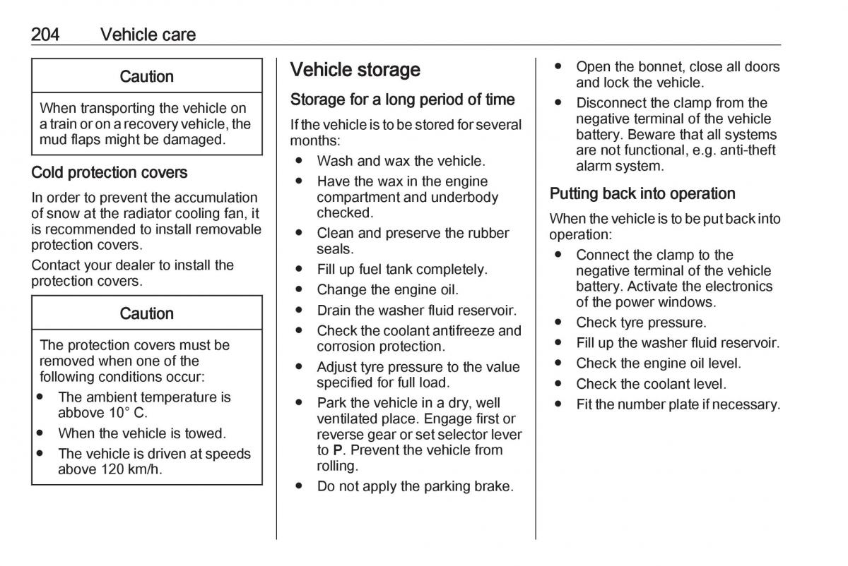 Opel Grandland X owners manual / page 206