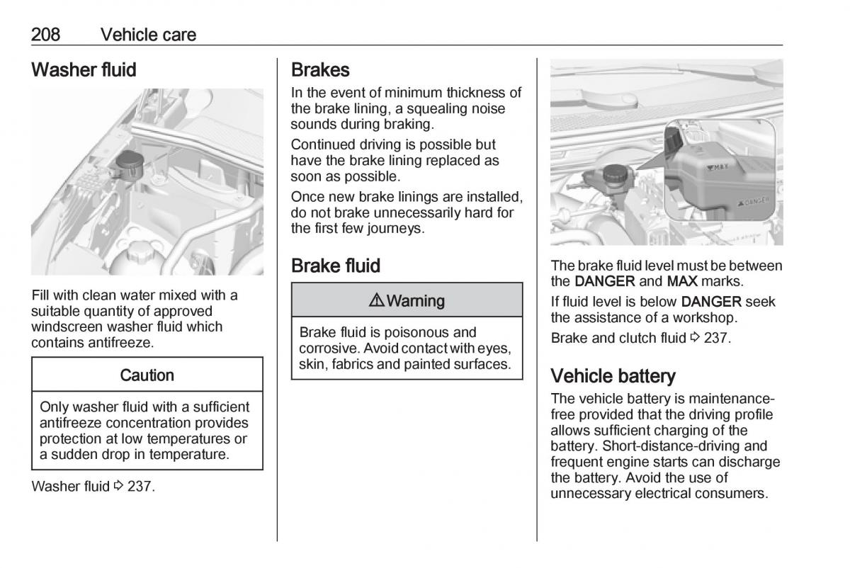 Opel Grandland X owners manual / page 210