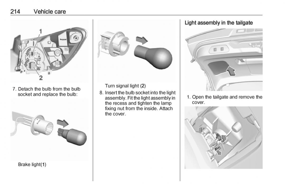 Opel Grandland X owners manual / page 216