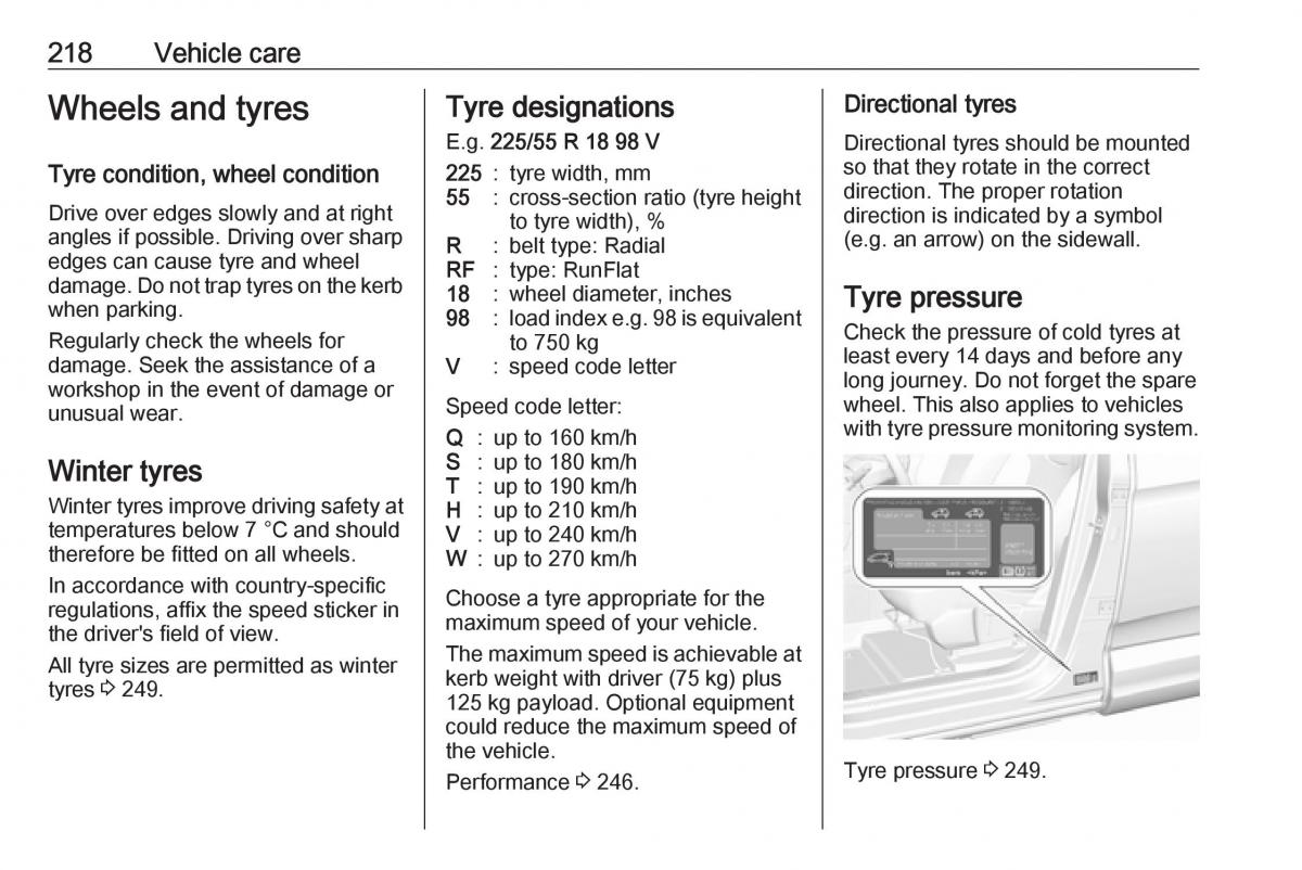 Opel Grandland X owners manual / page 220