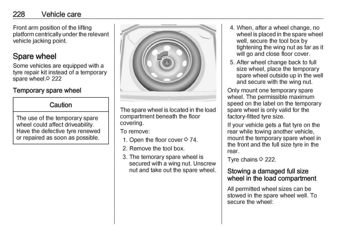 Opel Grandland X owners manual / page 230