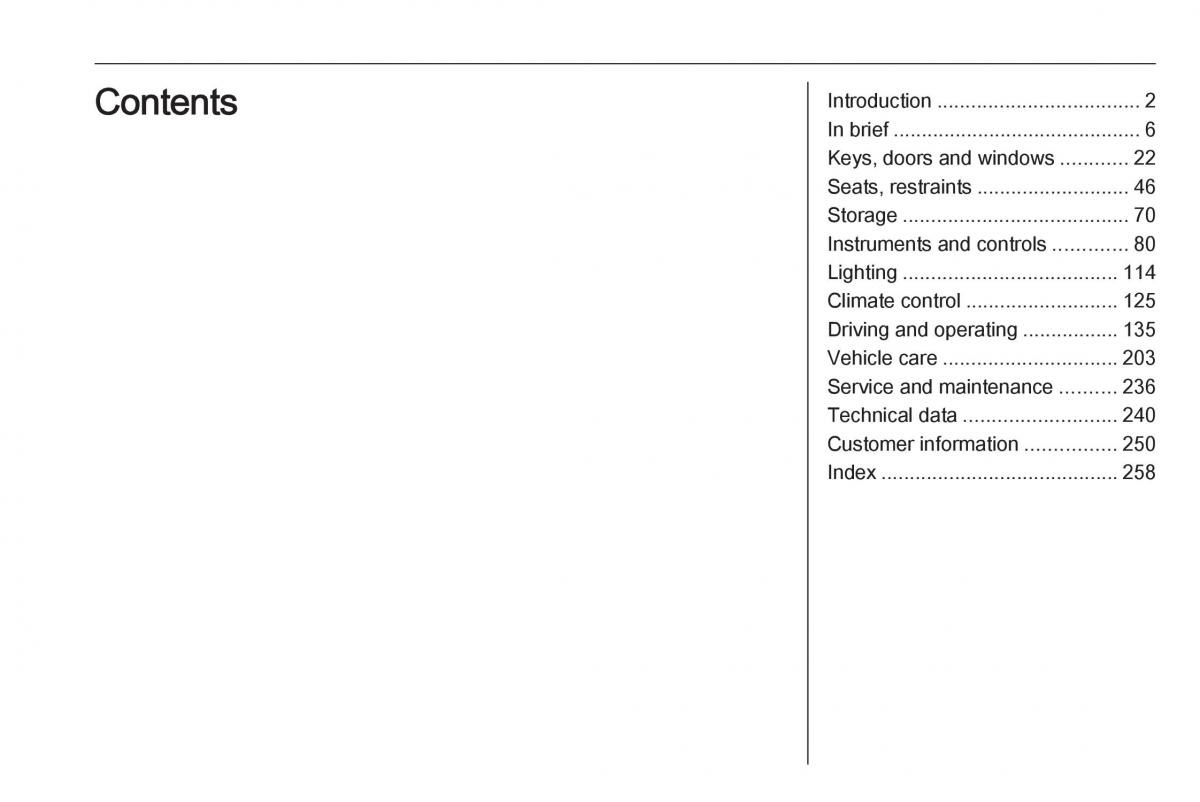 Opel Grandland X owners manual / page 3