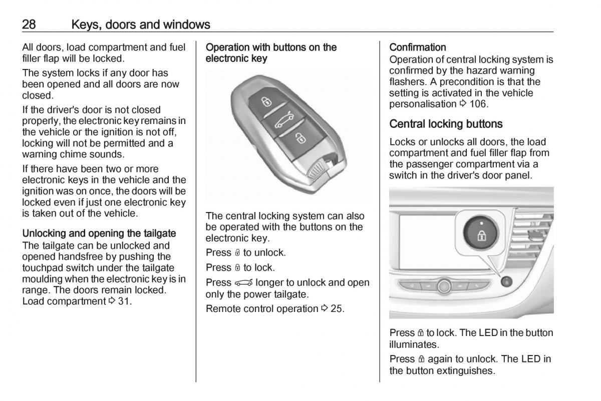 Opel Grandland X owners manual / page 30