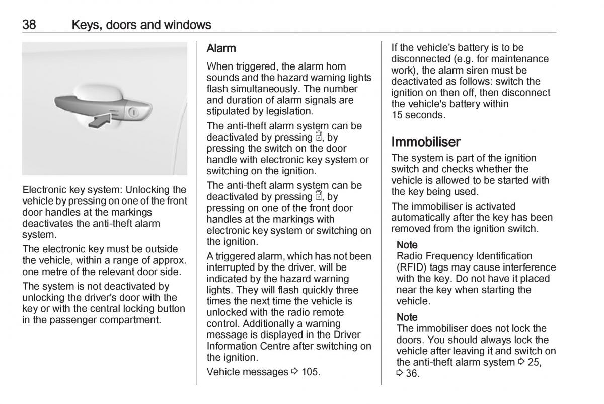 Opel Grandland X owners manual / page 40