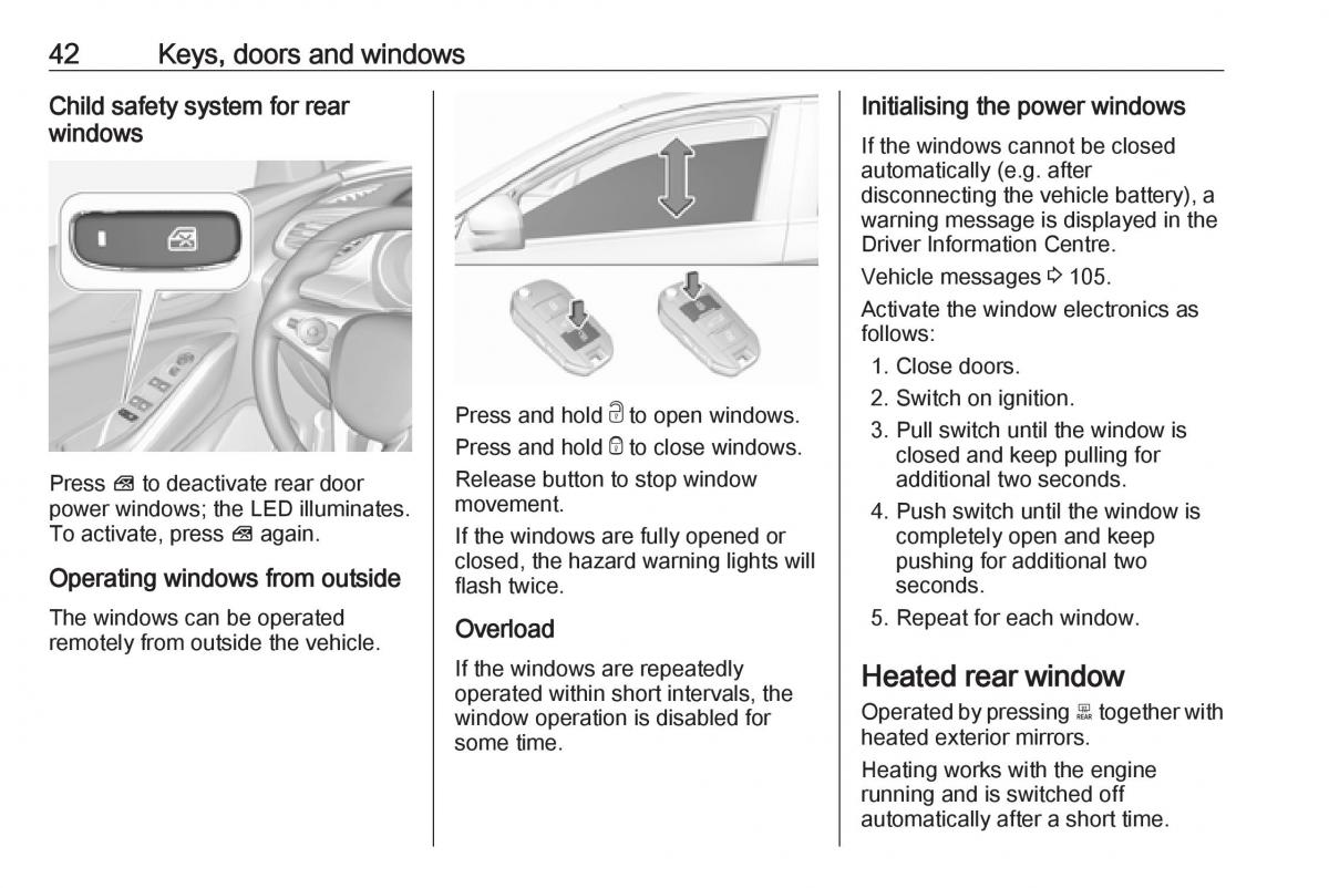 Opel Grandland X owners manual / page 44