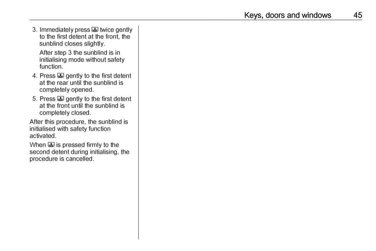 Opel Grandland X owners manual / page 47