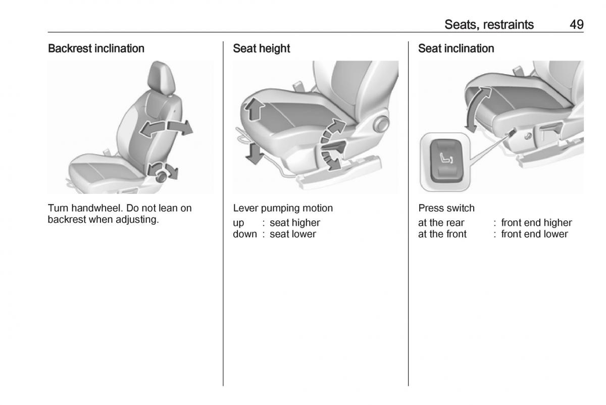 Opel Grandland X owners manual / page 51