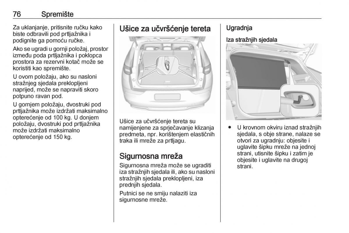 Opel Grandland X vlasnicko uputstvo / page 78