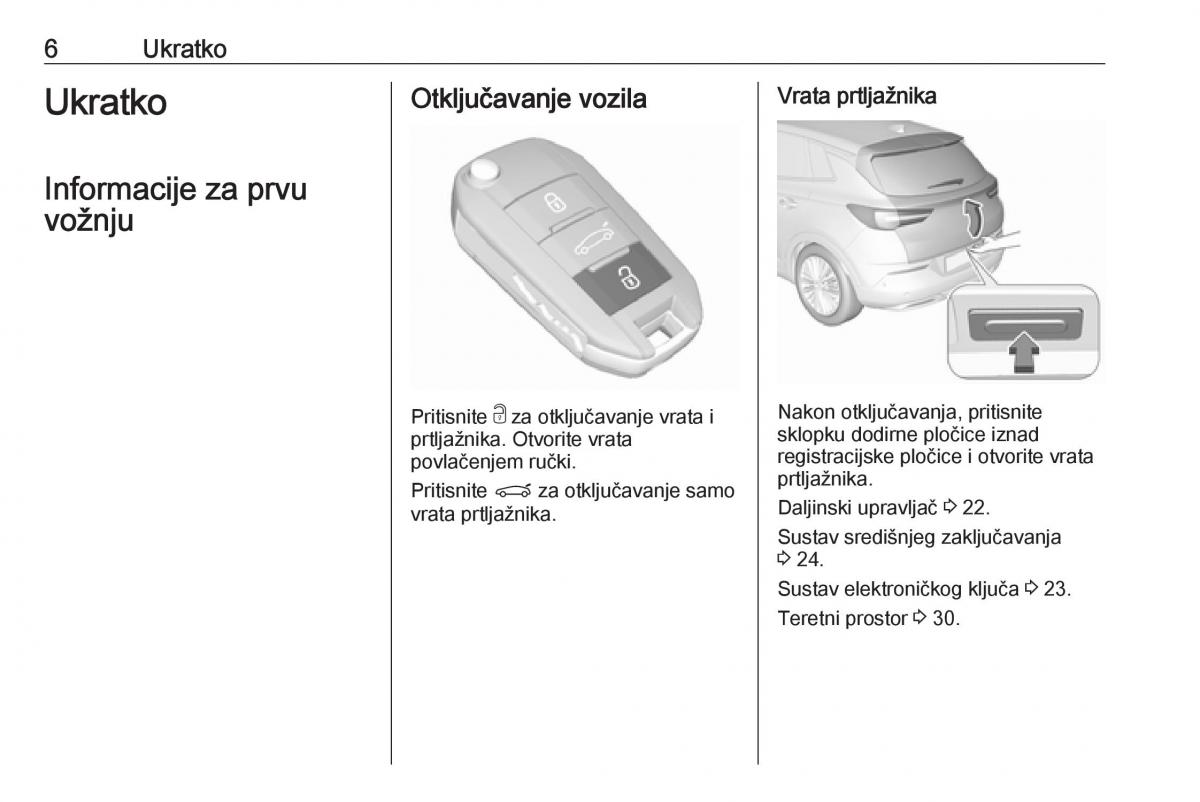 Opel Grandland X vlasnicko uputstvo / page 8