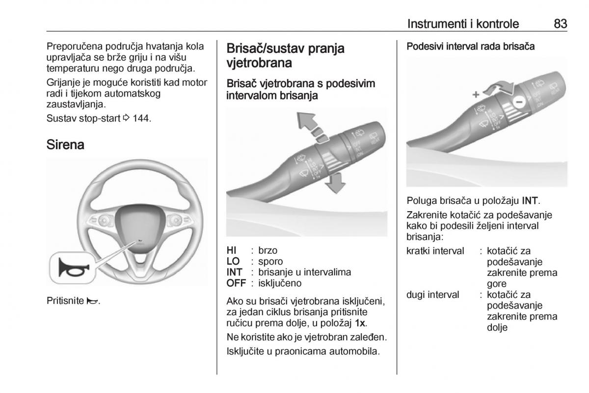 Opel Grandland X vlasnicko uputstvo / page 85