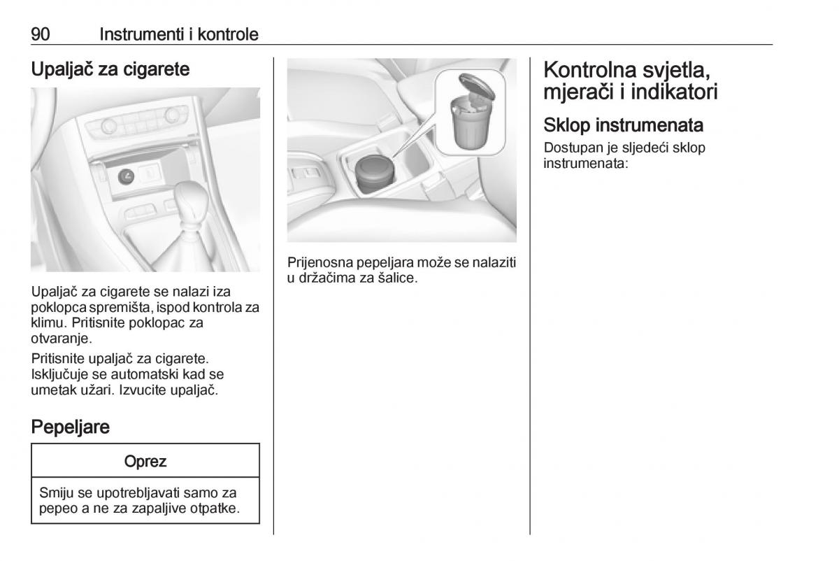 Opel Grandland X vlasnicko uputstvo / page 92