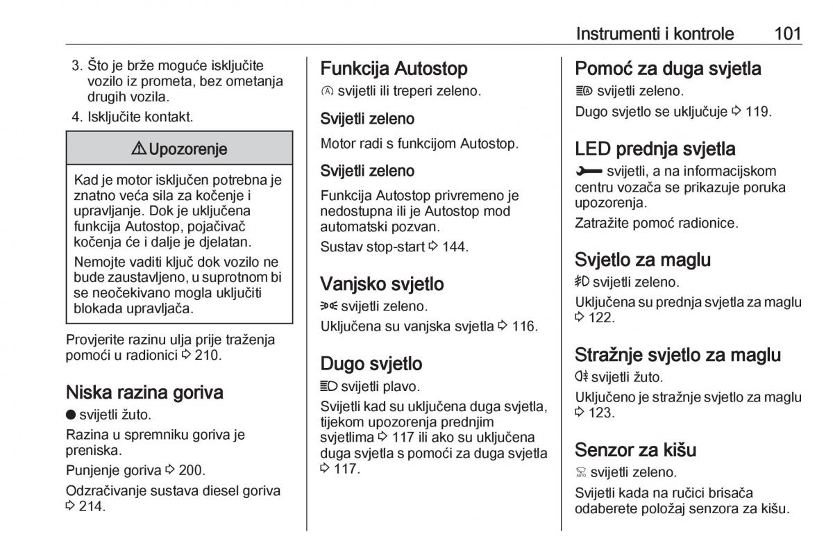 Opel Grandland X vlasnicko uputstvo / page 103