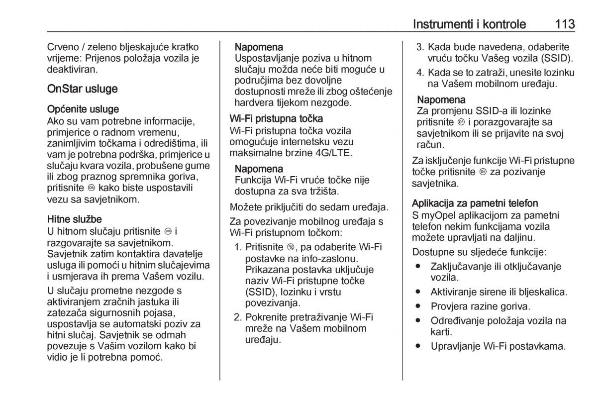 Opel Grandland X vlasnicko uputstvo / page 115