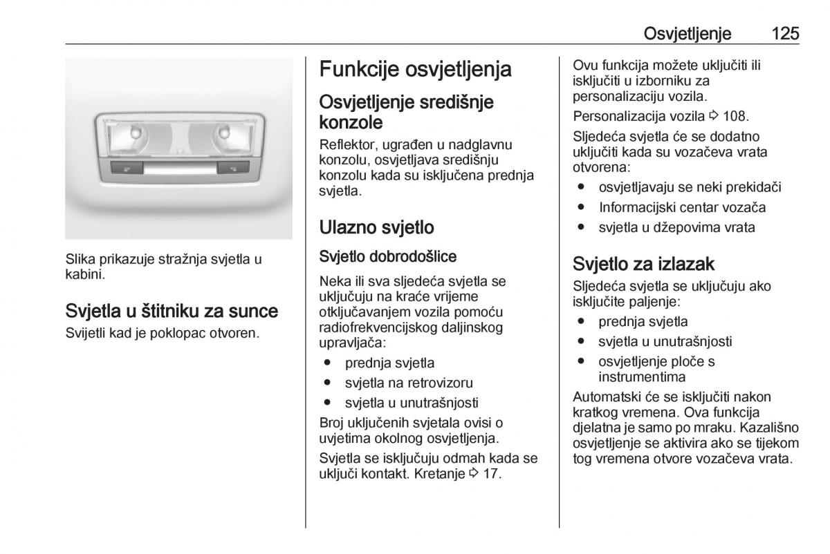 Opel Grandland X vlasnicko uputstvo / page 127