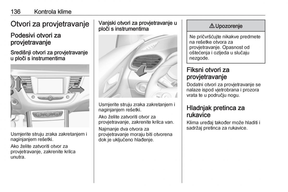 Opel Grandland X vlasnicko uputstvo / page 138