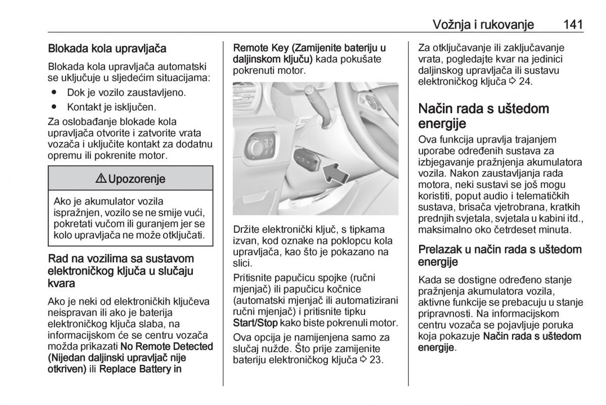 Opel Grandland X vlasnicko uputstvo / page 143