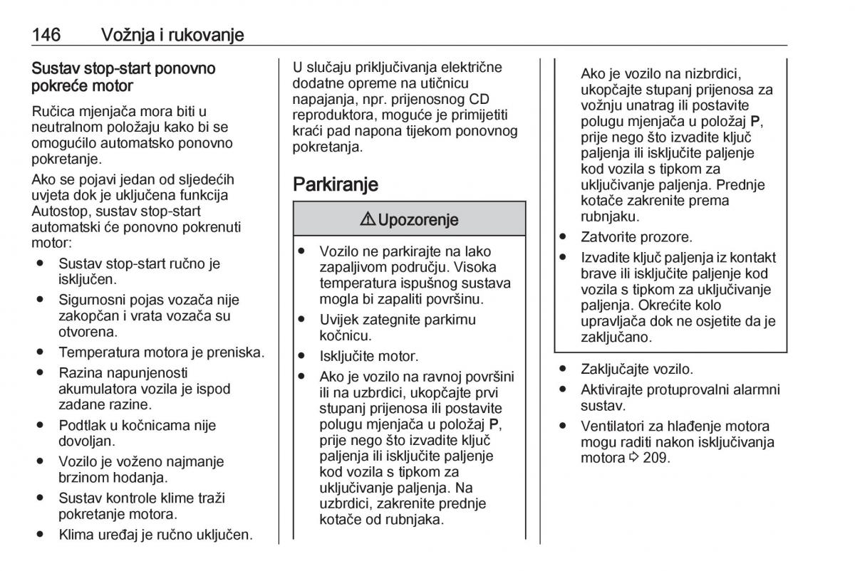 Opel Grandland X vlasnicko uputstvo / page 148