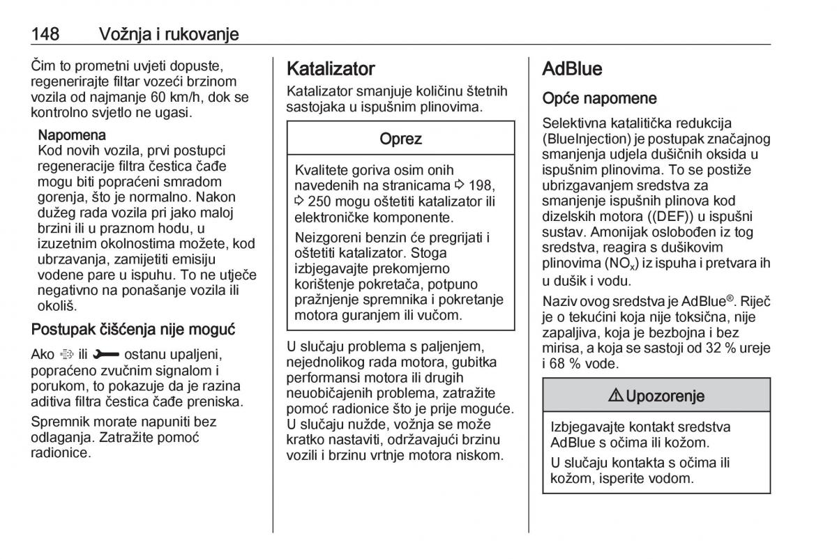 Opel Grandland X vlasnicko uputstvo / page 150