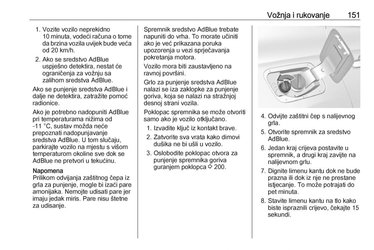 Opel Grandland X vlasnicko uputstvo / page 153