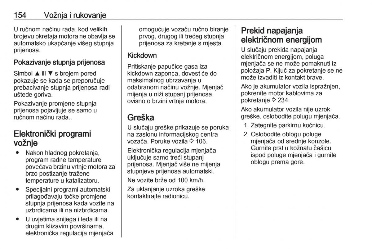 Opel Grandland X vlasnicko uputstvo / page 156