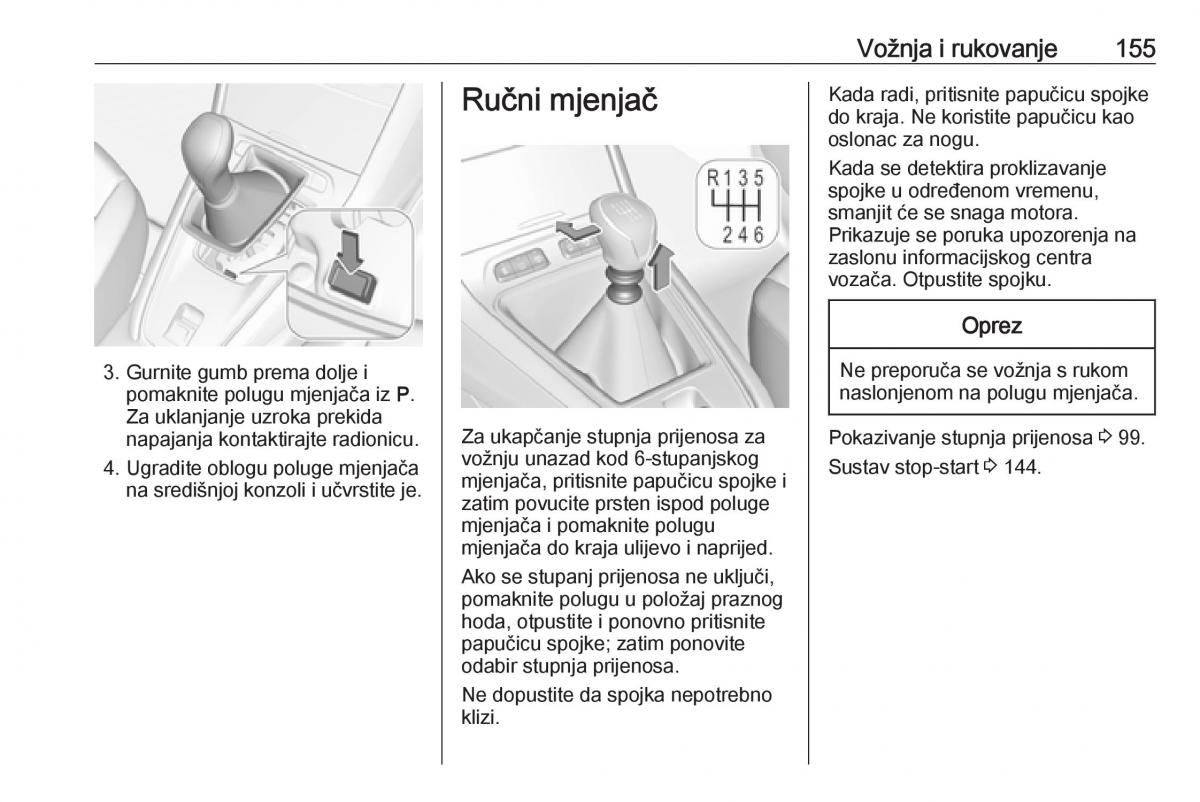 Opel Grandland X vlasnicko uputstvo / page 157