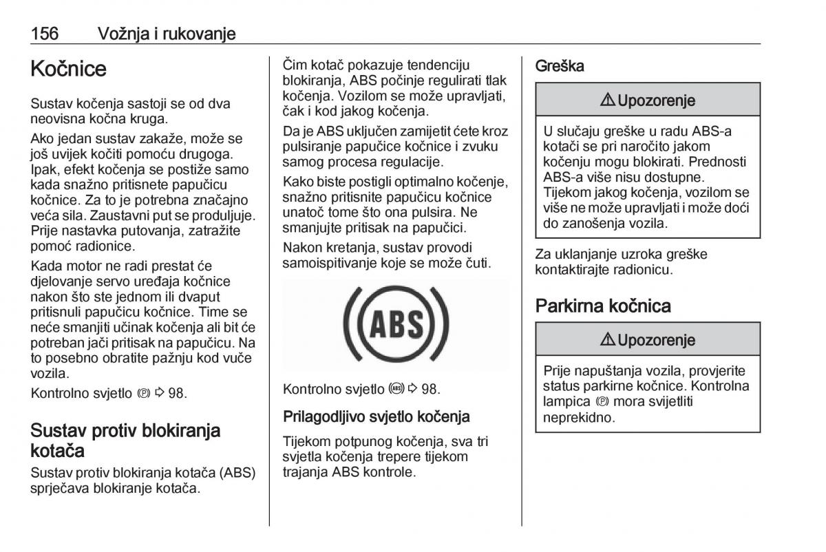 Opel Grandland X vlasnicko uputstvo / page 158