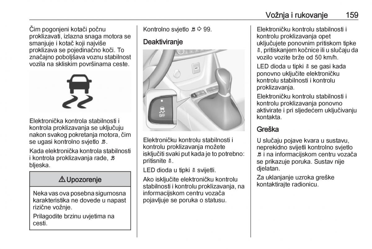 Opel Grandland X vlasnicko uputstvo / page 161