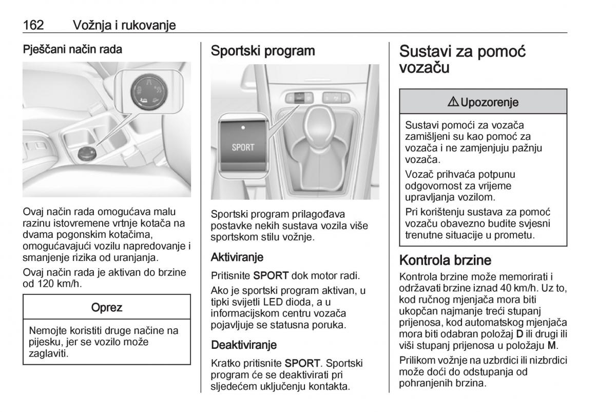 Opel Grandland X vlasnicko uputstvo / page 164