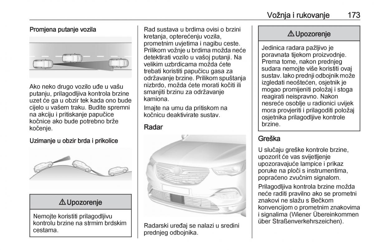 Opel Grandland X vlasnicko uputstvo / page 175