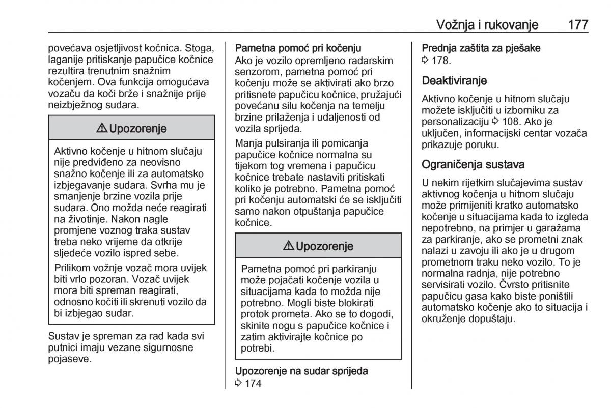 Opel Grandland X vlasnicko uputstvo / page 179