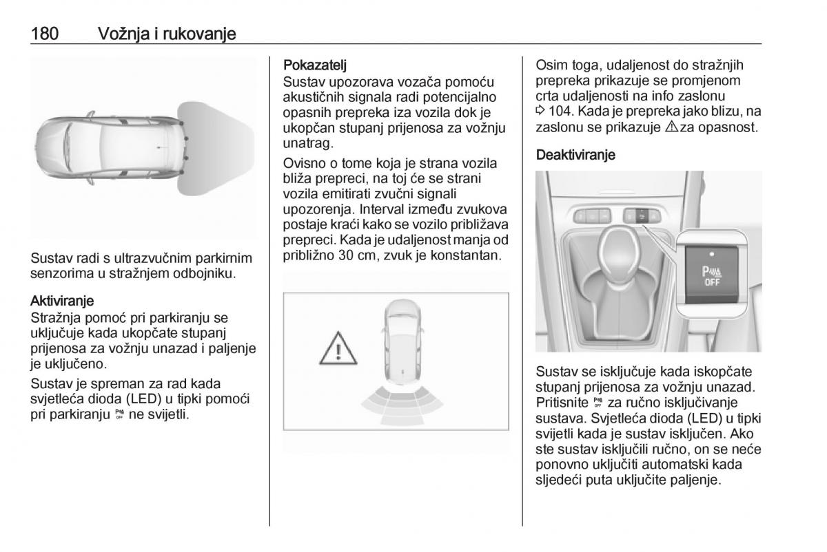 Opel Grandland X vlasnicko uputstvo / page 182