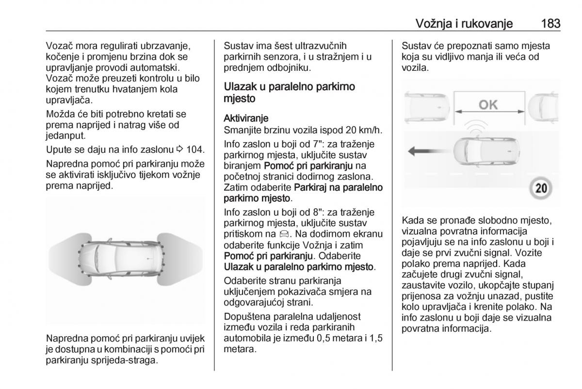 Opel Grandland X vlasnicko uputstvo / page 185