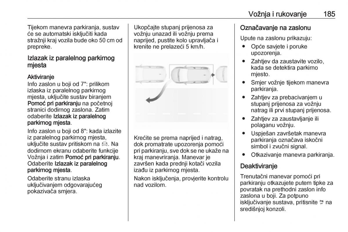 Opel Grandland X vlasnicko uputstvo / page 187