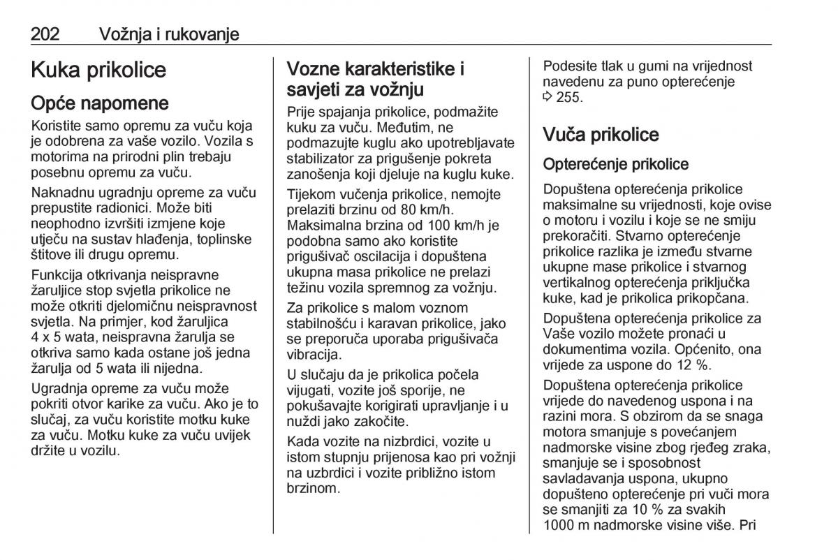 Opel Grandland X vlasnicko uputstvo / page 204