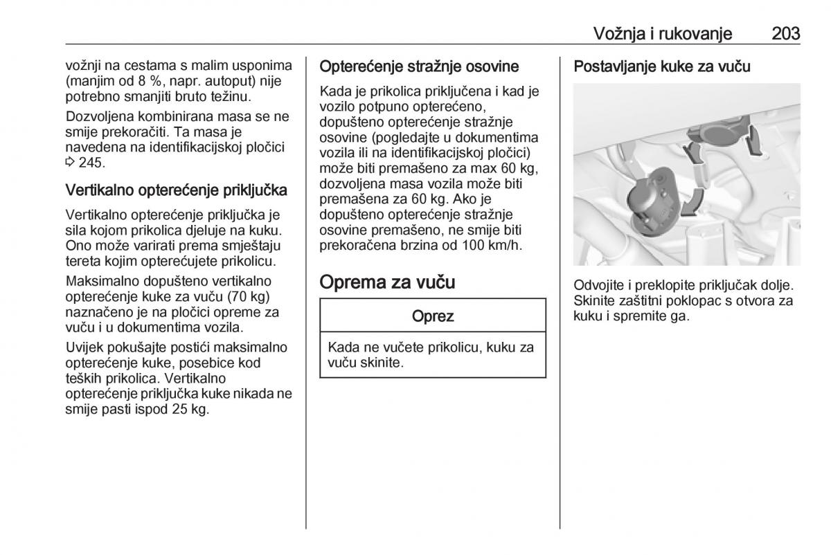 Opel Grandland X vlasnicko uputstvo / page 205