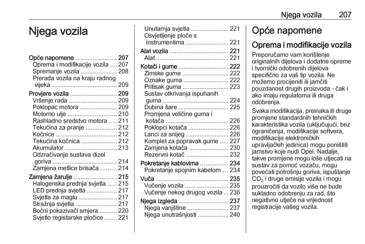 Opel Grandland X vlasnicko uputstvo / page 209