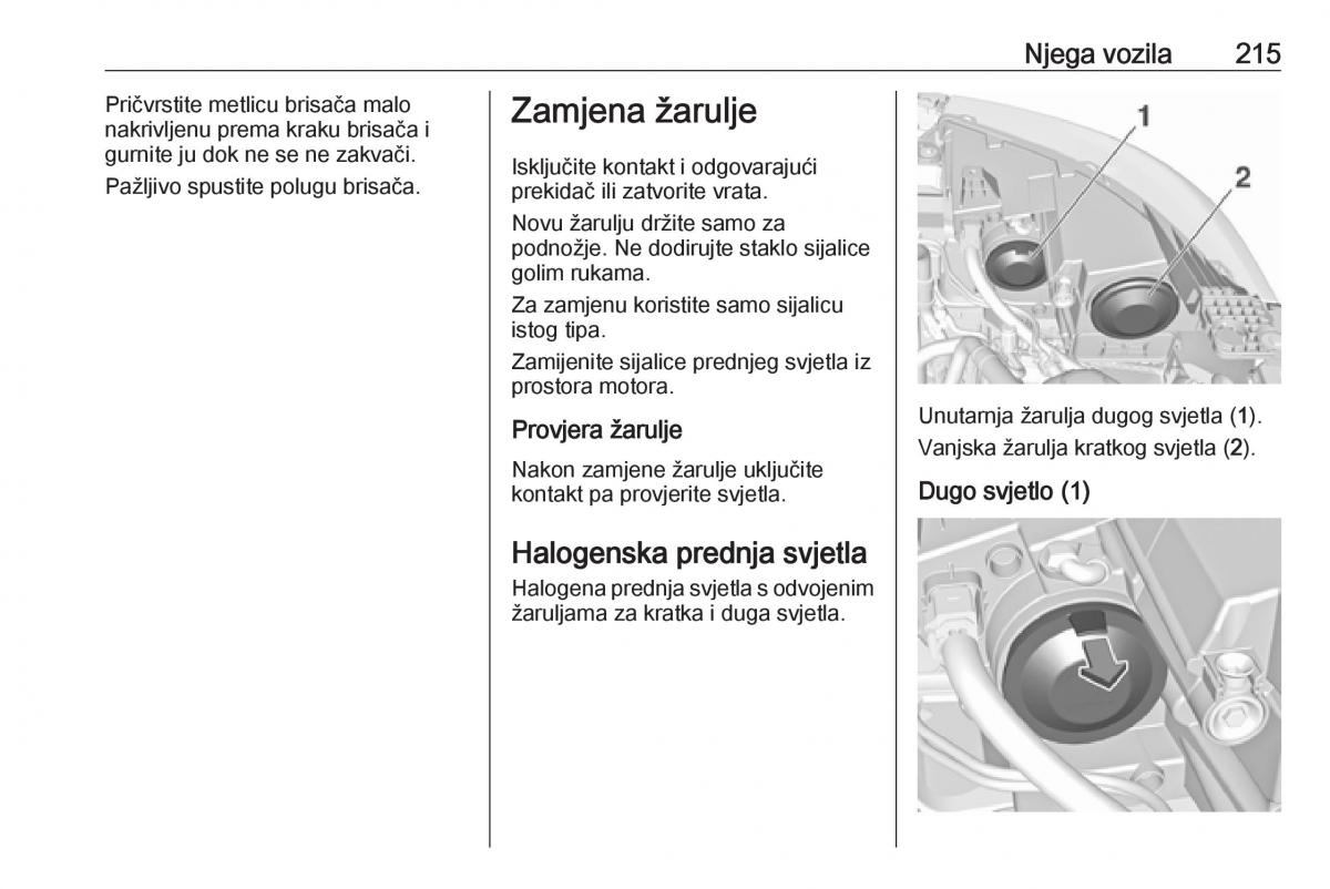 Opel Grandland X vlasnicko uputstvo / page 217