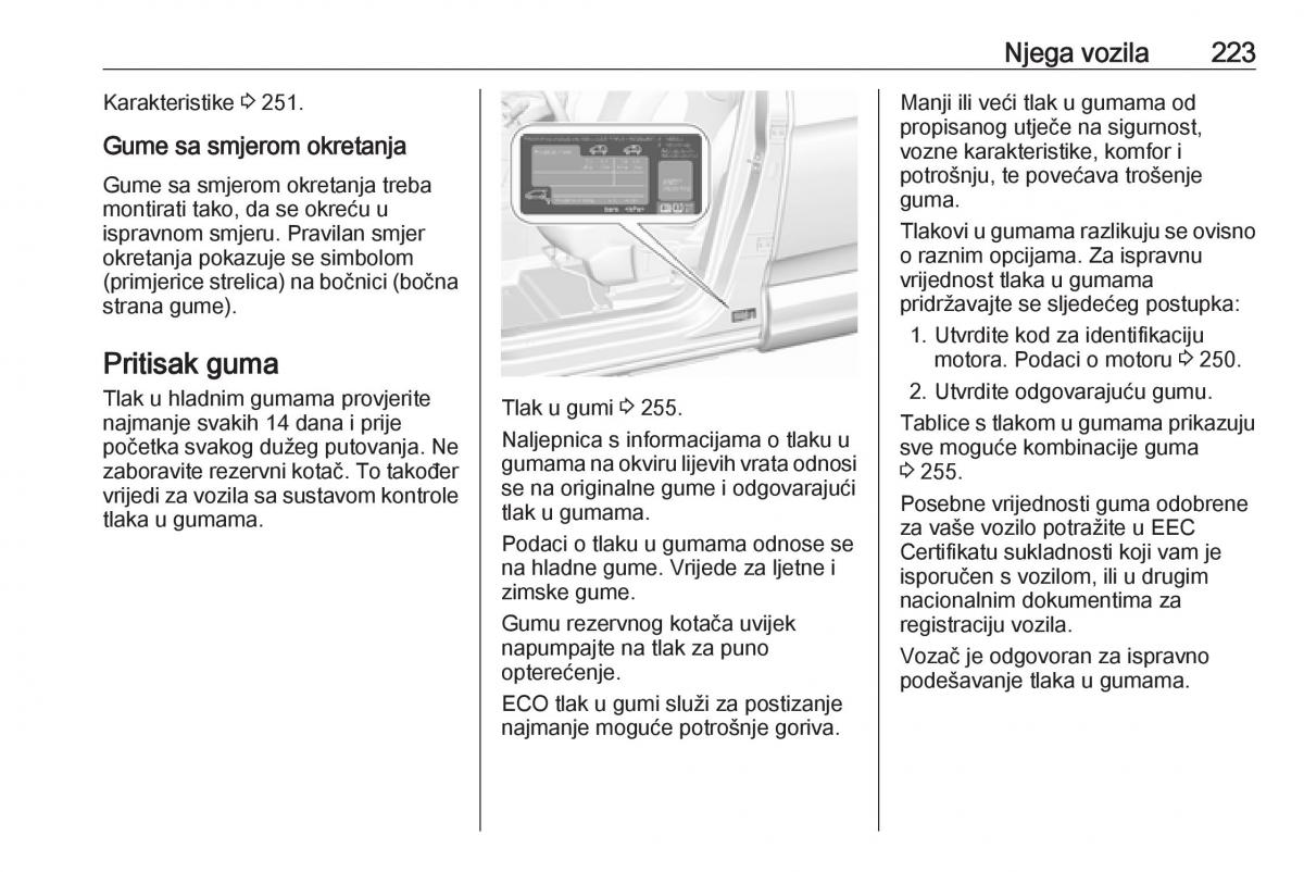 Opel Grandland X vlasnicko uputstvo / page 225