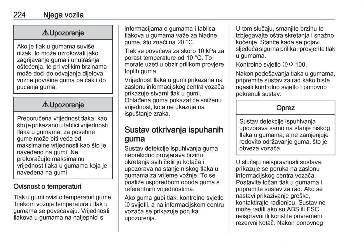 Opel Grandland X vlasnicko uputstvo / page 226