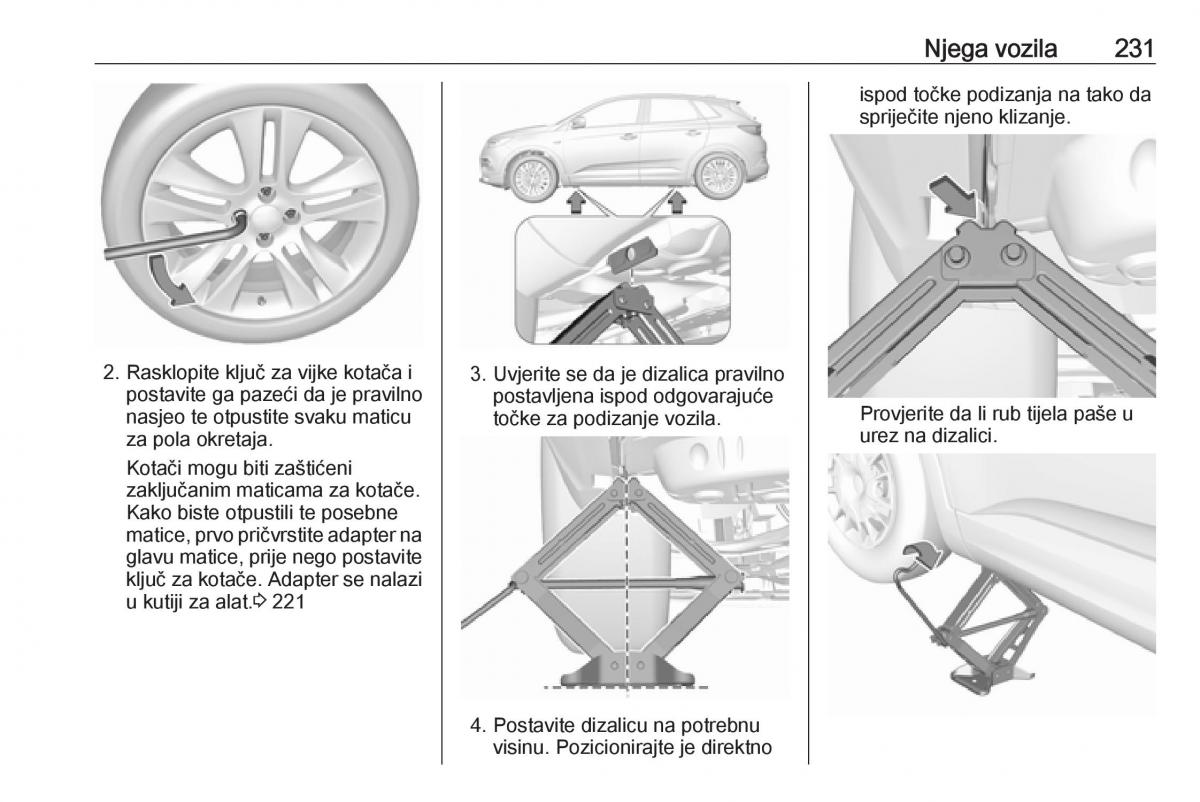 Opel Grandland X vlasnicko uputstvo / page 233