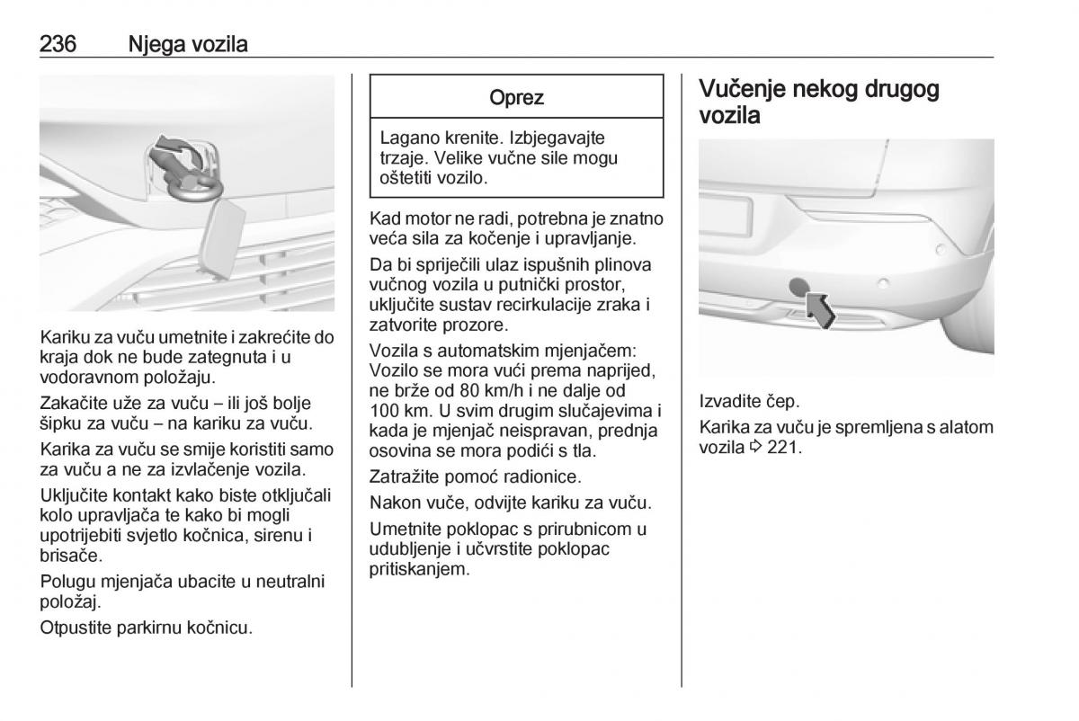 Opel Grandland X vlasnicko uputstvo / page 238