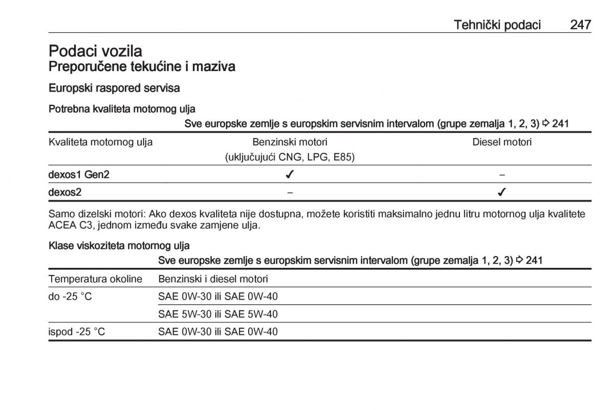 Opel Grandland X vlasnicko uputstvo / page 249