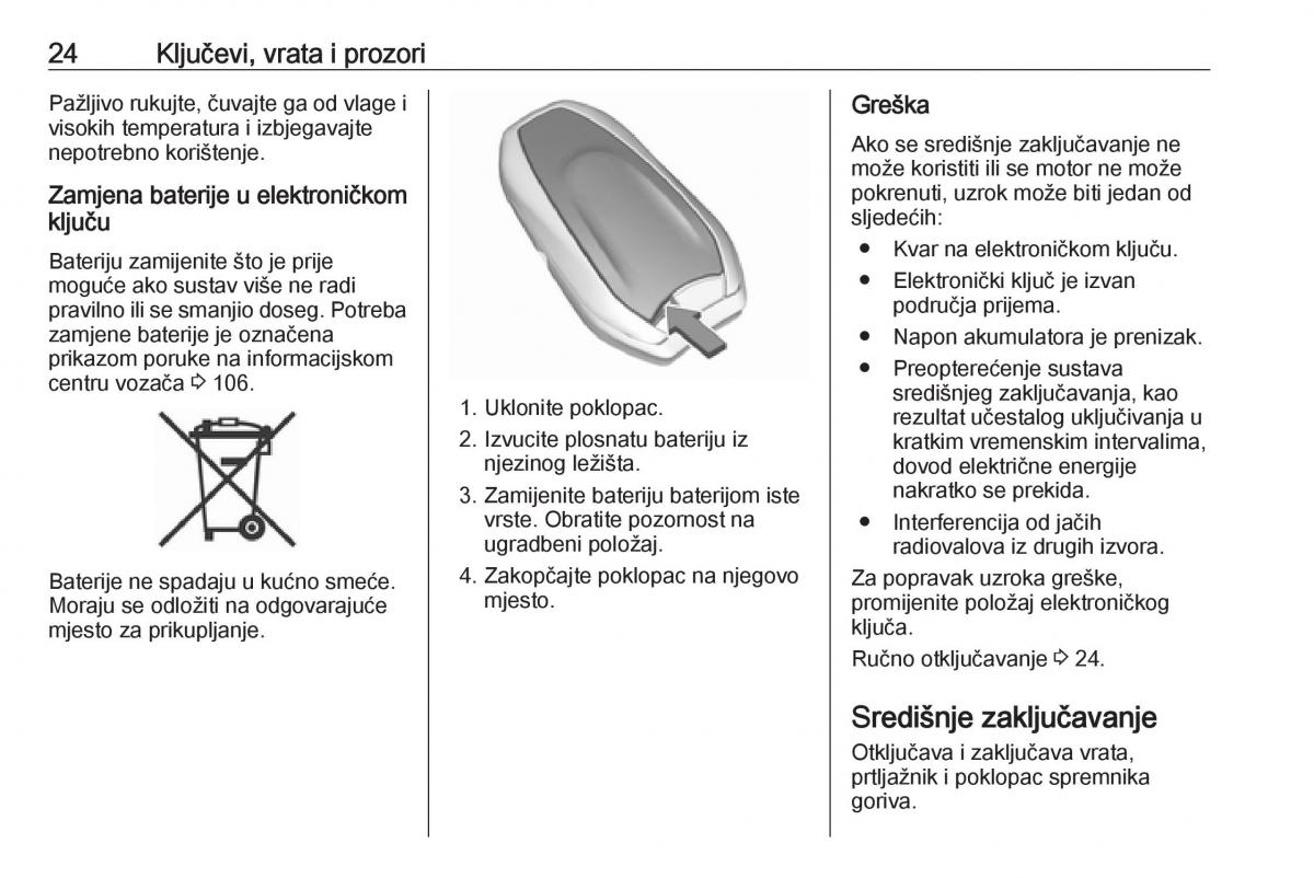 Opel Grandland X vlasnicko uputstvo / page 26