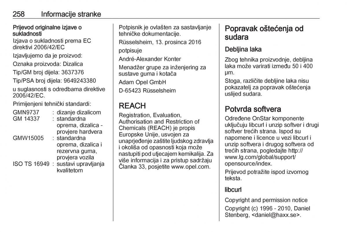 Opel Grandland X vlasnicko uputstvo / page 260