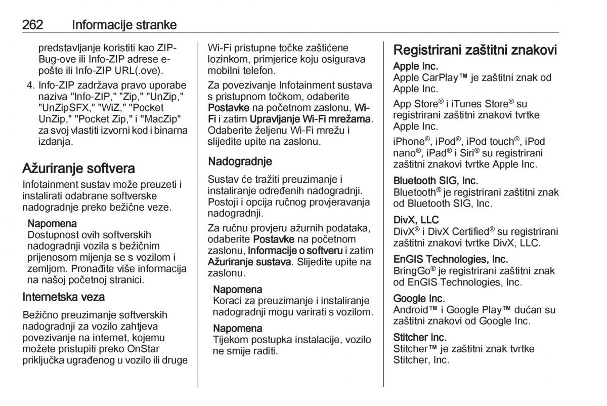 Opel Grandland X vlasnicko uputstvo / page 264