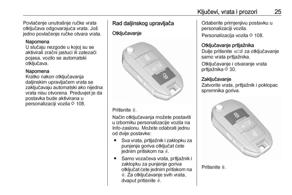 Opel Grandland X vlasnicko uputstvo / page 27