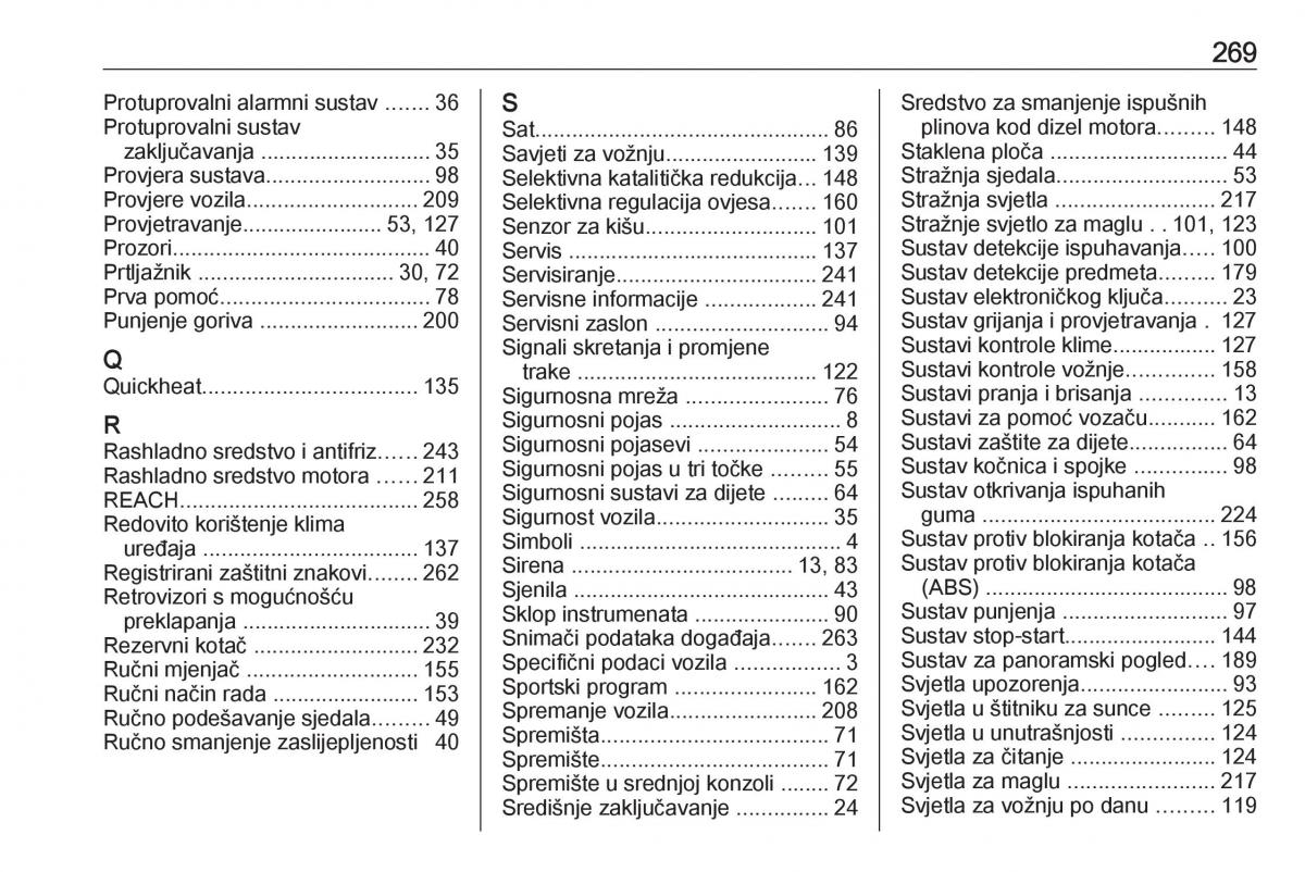 Opel Grandland X vlasnicko uputstvo / page 271