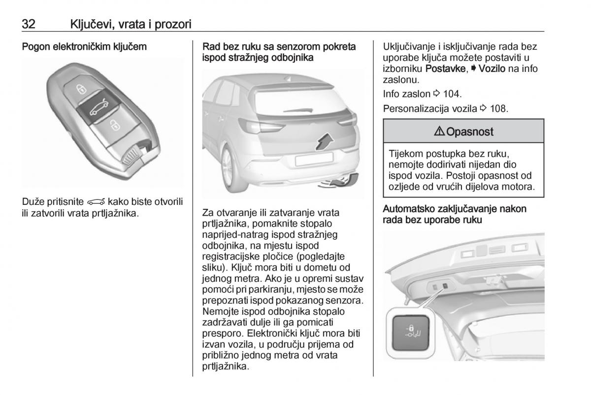 Opel Grandland X vlasnicko uputstvo / page 34