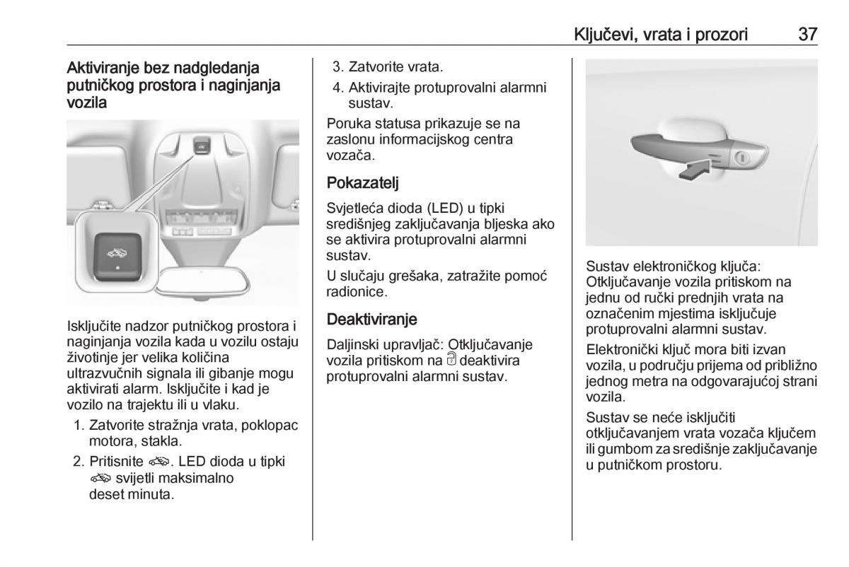 Opel Grandland X vlasnicko uputstvo / page 39